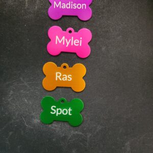 Aluminum Dog Bone Pet Tag