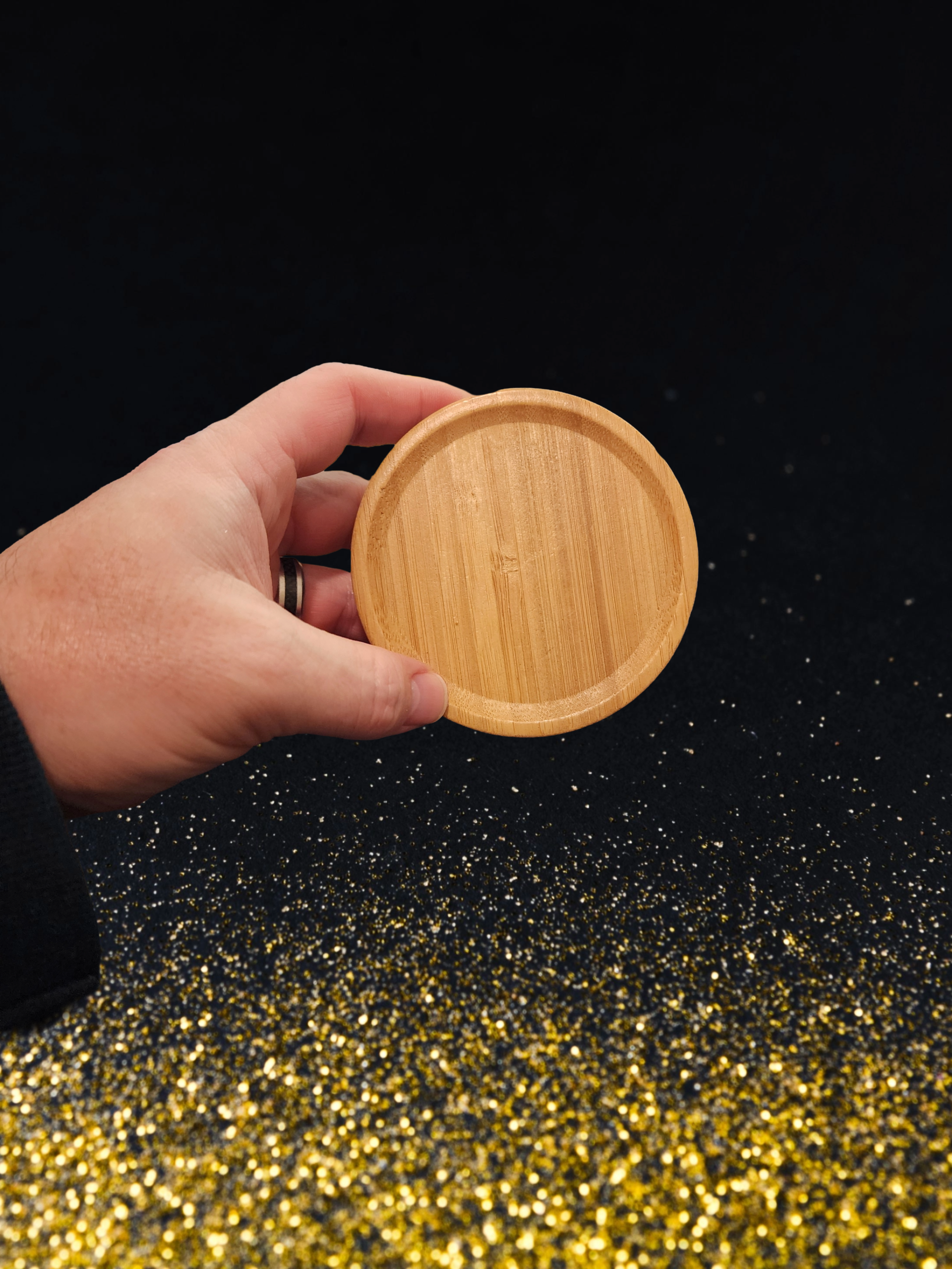 Bamboo Wine Glass Coaster - Image 2