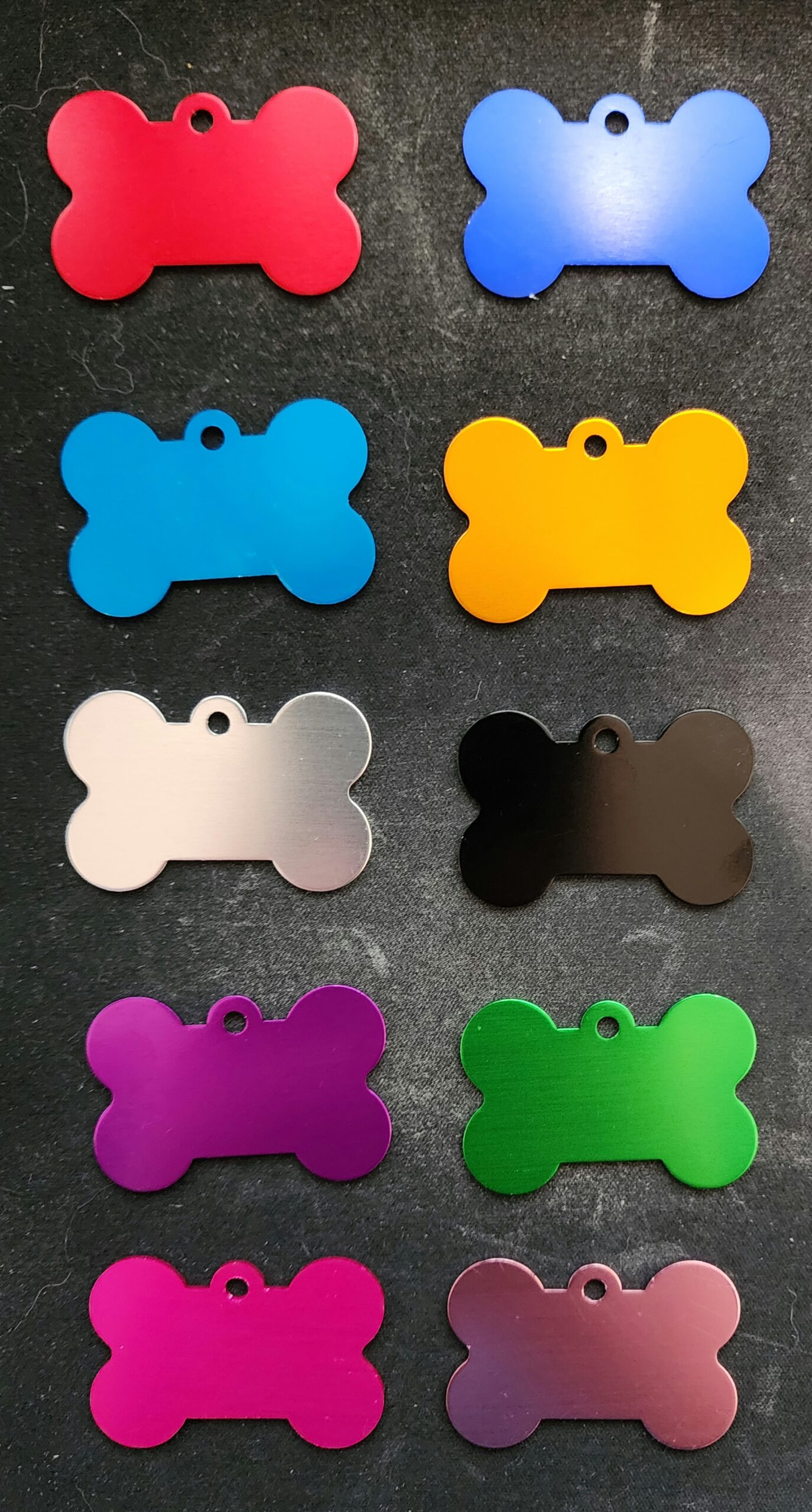 Aluminum Dog Bone Pet Tag - Image 2